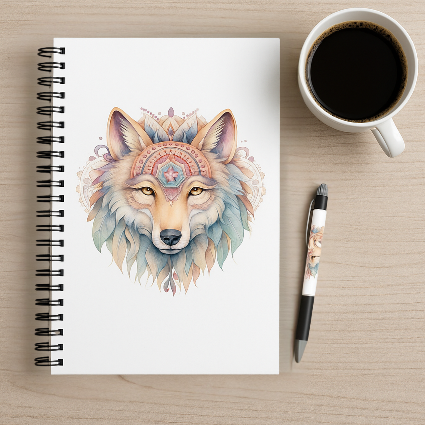 Spirit Wolf Journal & Pen Set (Free Shipping)