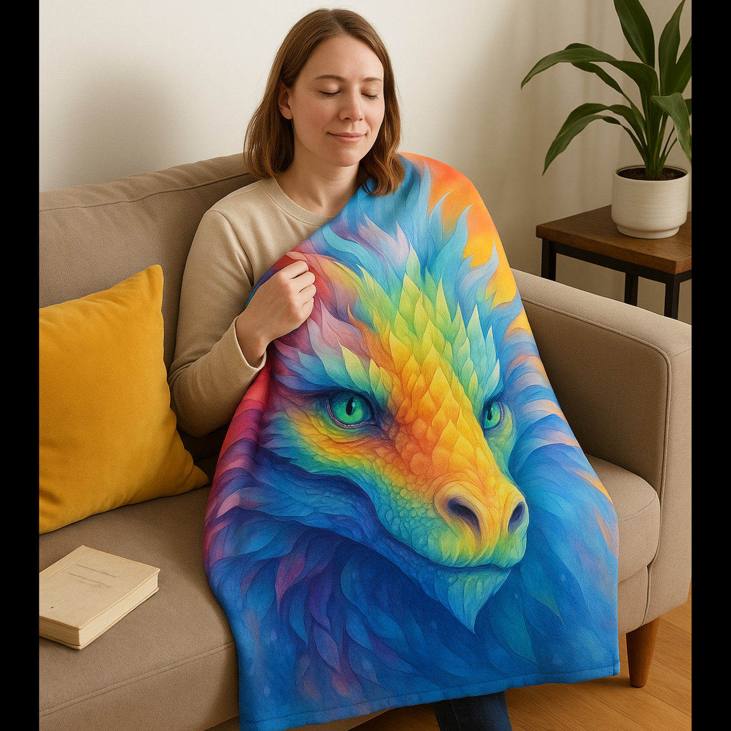 Dragon Guardian Throw Blanket (Free Shipping)