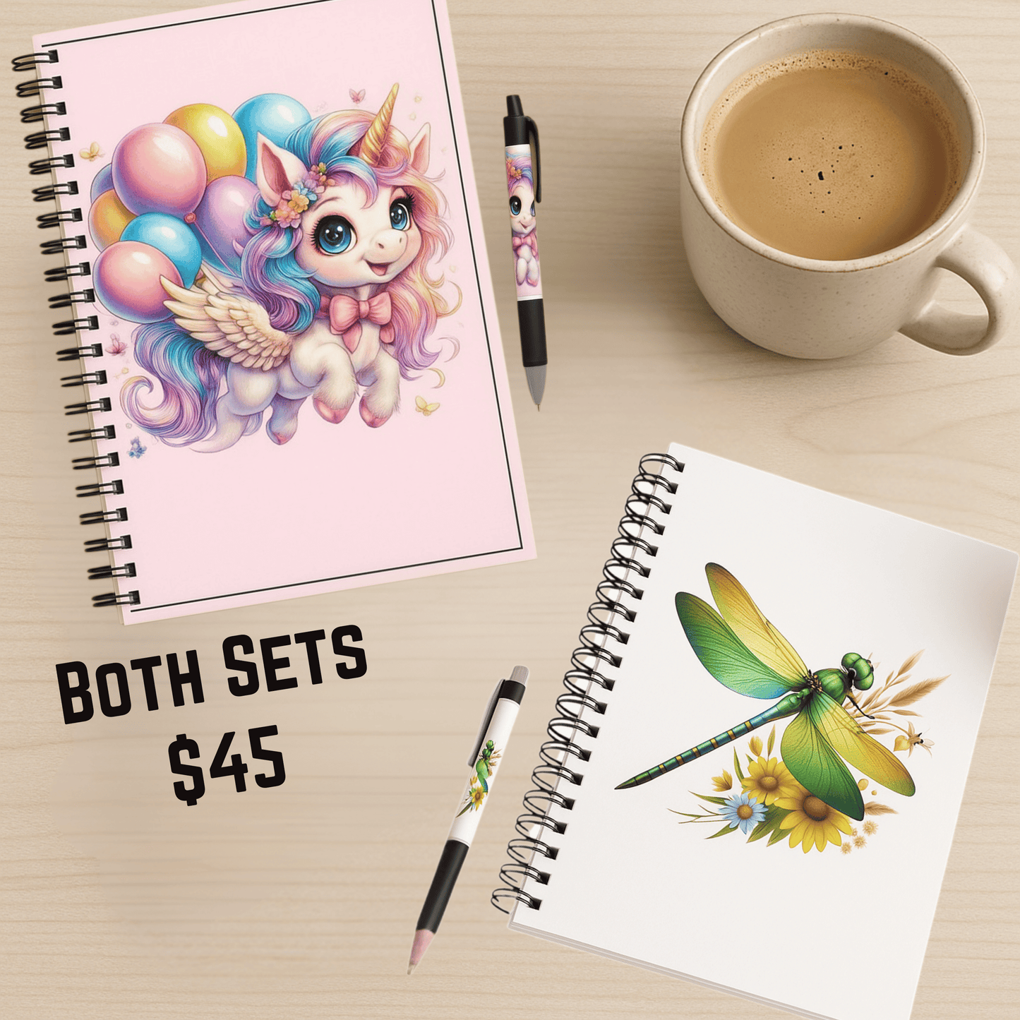 Whimsy Flight Unicorn Journal & Pen Set (Free Shipping)
