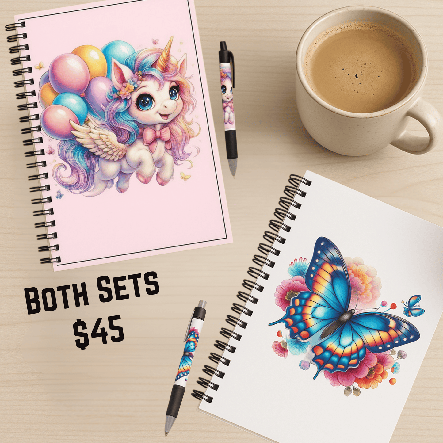 Whimsy Flight Unicorn Journal & Pen Set (Free Shipping)