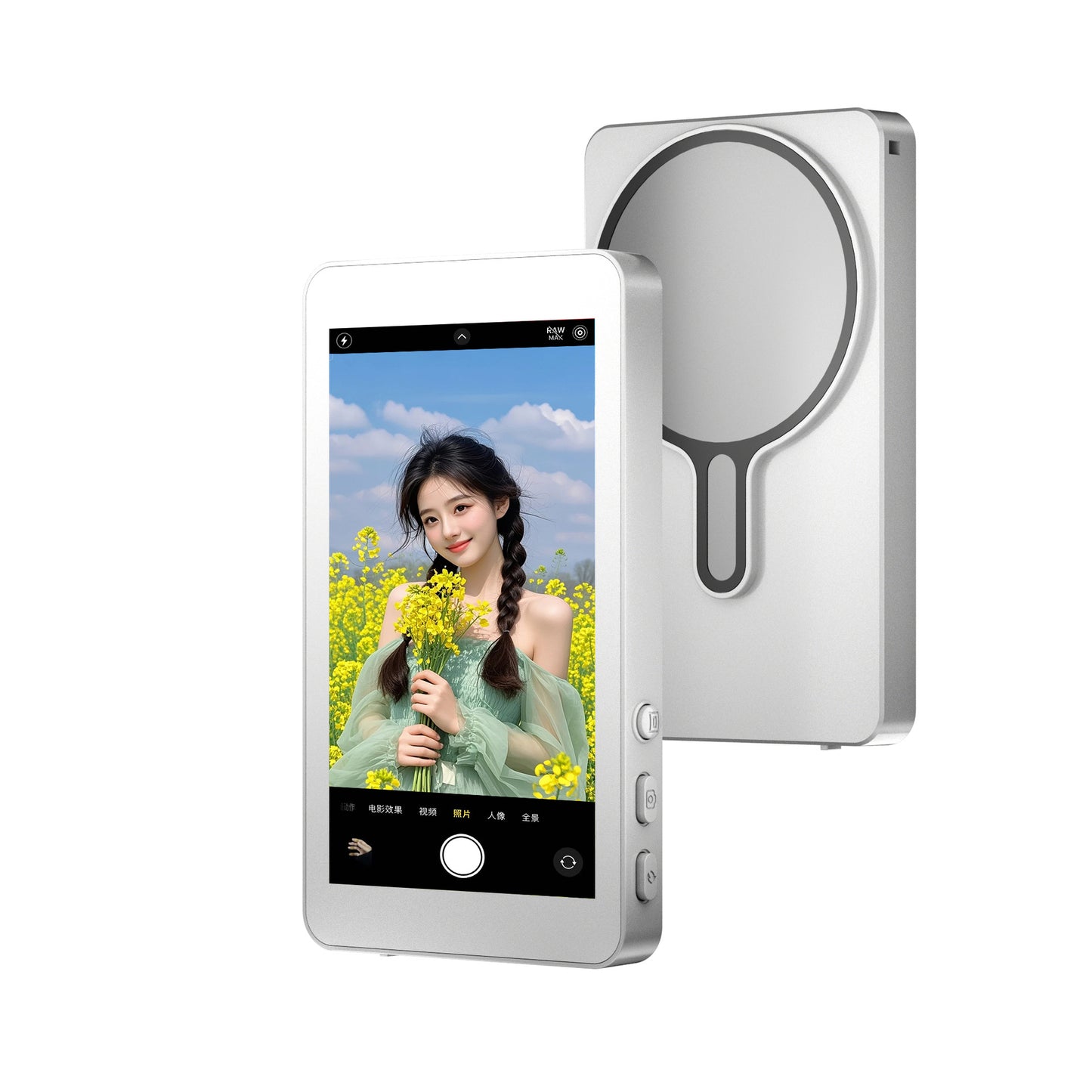 Magnetic Wireless Phone Selfie Screen Mirror with Zoom and Audio - FREE SHIPPING!