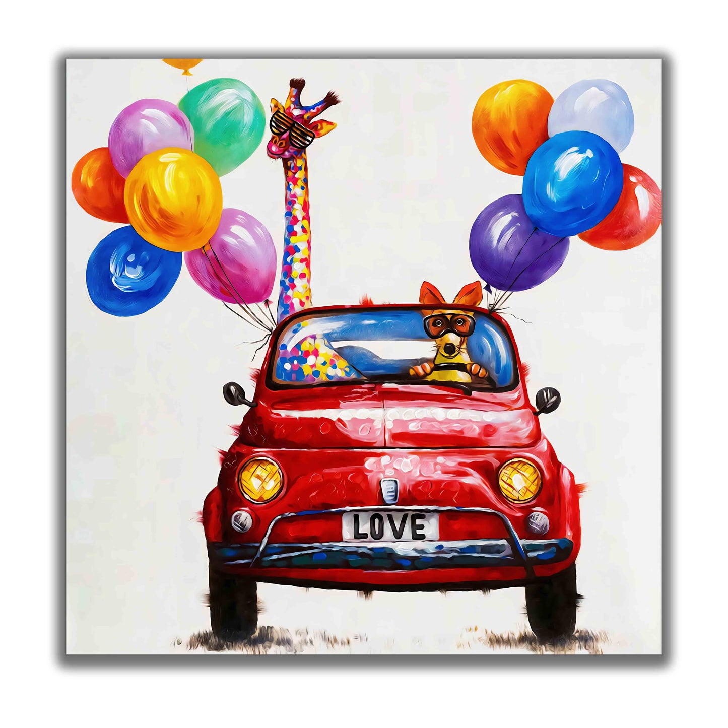 Fun Fun Fun 36" x 36" Fine Art Canvas - FREE SHIPPING
