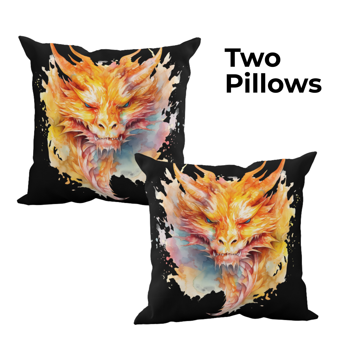 Dragon of the Dawn Pillow (free shipping)