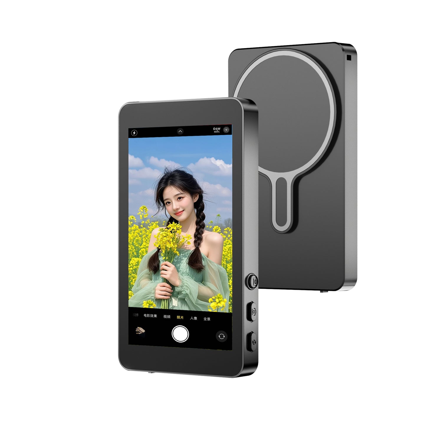 Magnetic Wireless Phone Selfie Screen Mirror with Zoom and Audio - FREE SHIPPING!