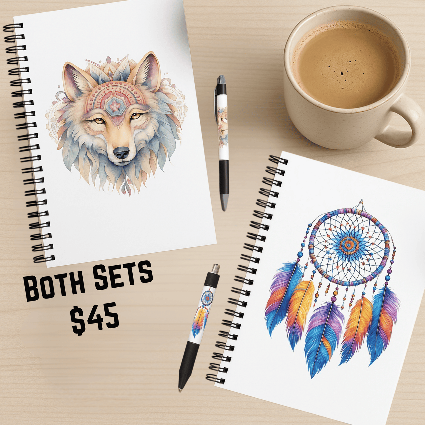 Spirit Wolf Journal & Pen Set (Free Shipping)