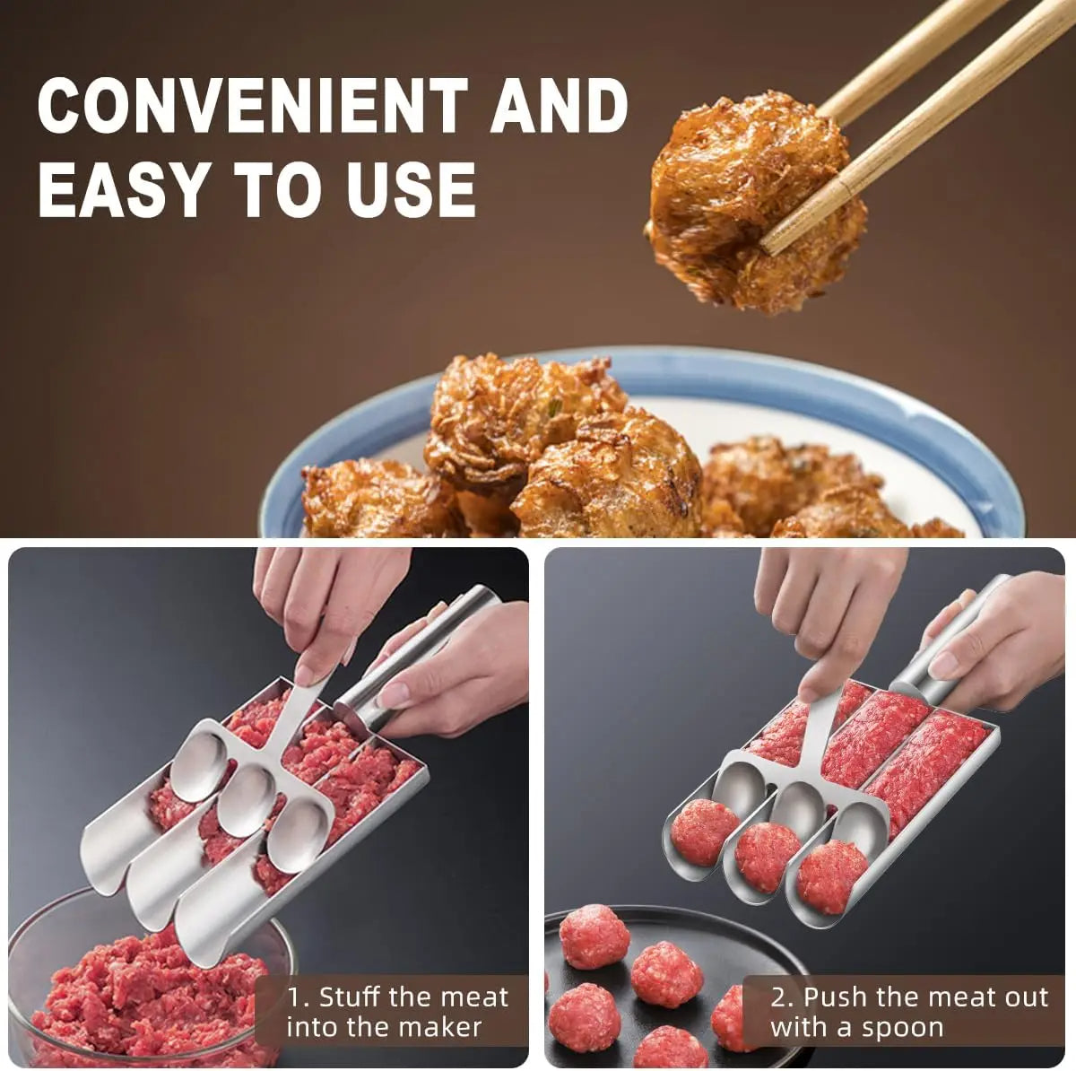 Triple Meatball Maker - FREE SHIPPING!