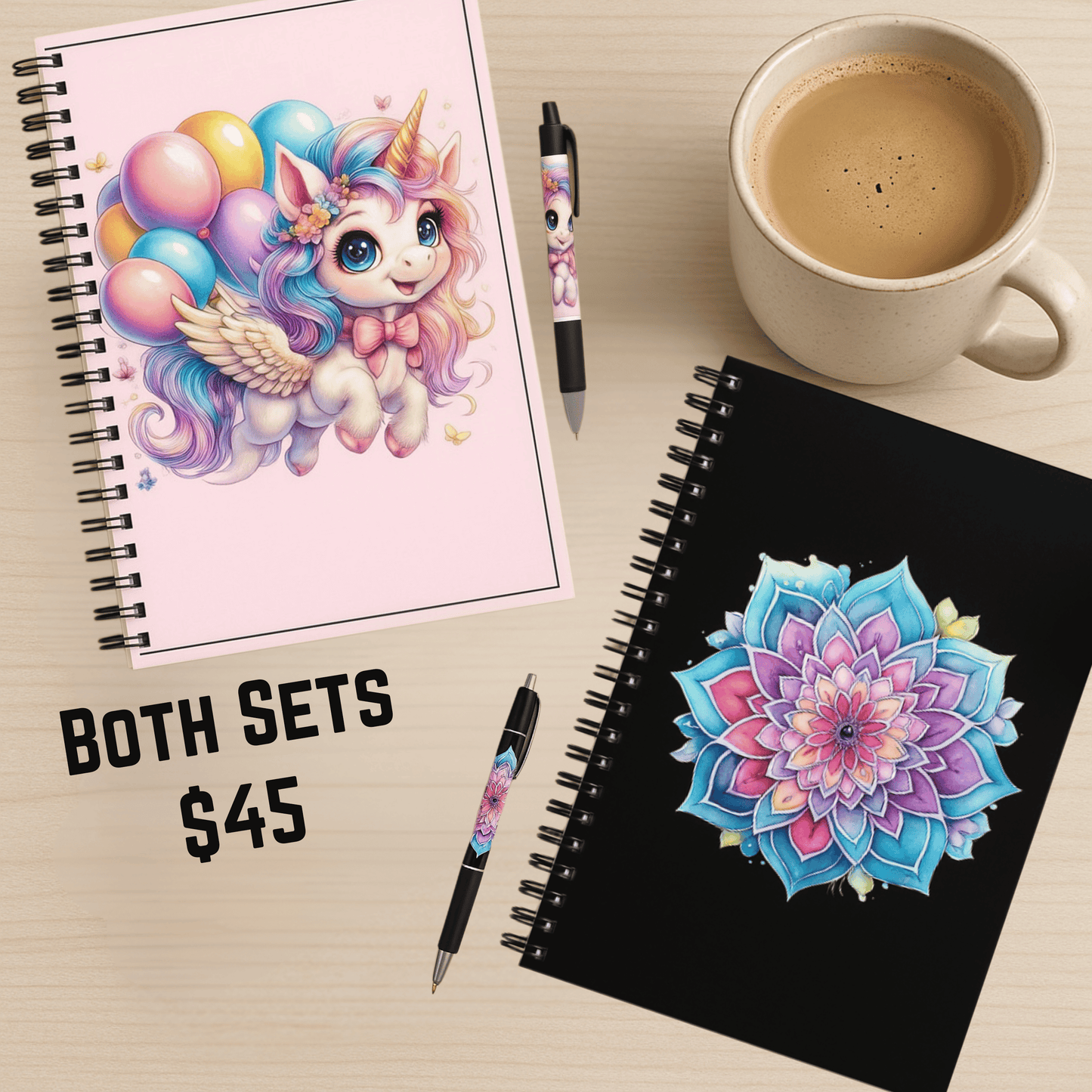 Whimsy Flight Unicorn Journal & Pen Set (Free Shipping)