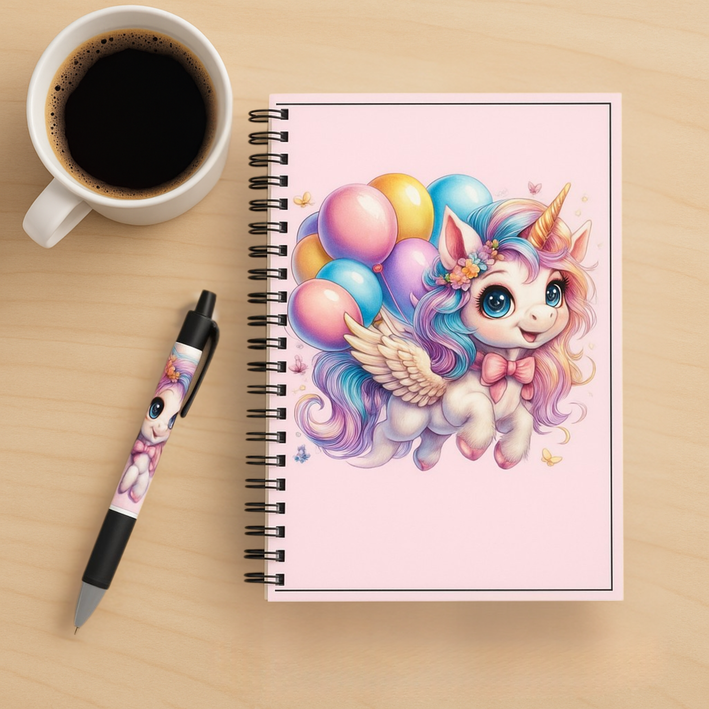 Whimsy Flight Unicorn Journal & Pen Set (Free Shipping)