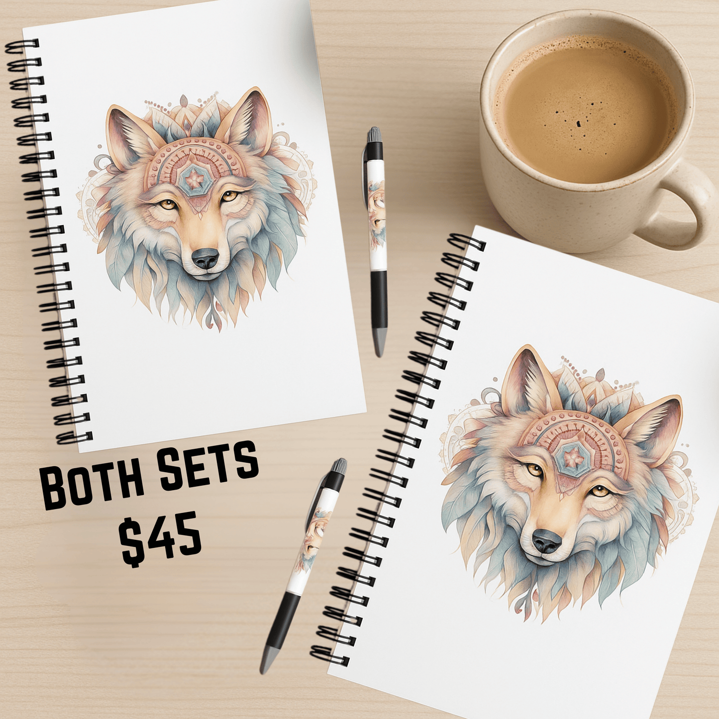 Spirit Wolf Journal & Pen Set (Free Shipping)