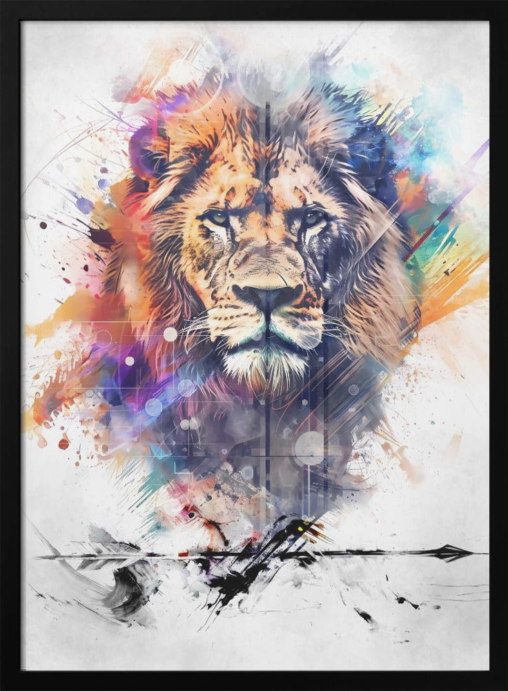 Wall art Lion Poster Art 04 - FREE SHIPPING