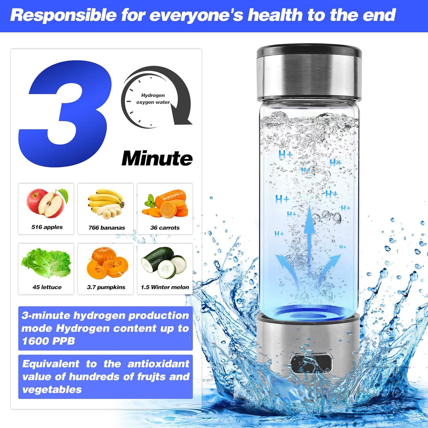 Portable Hydrogen Water Cup - FREE SHIPPING