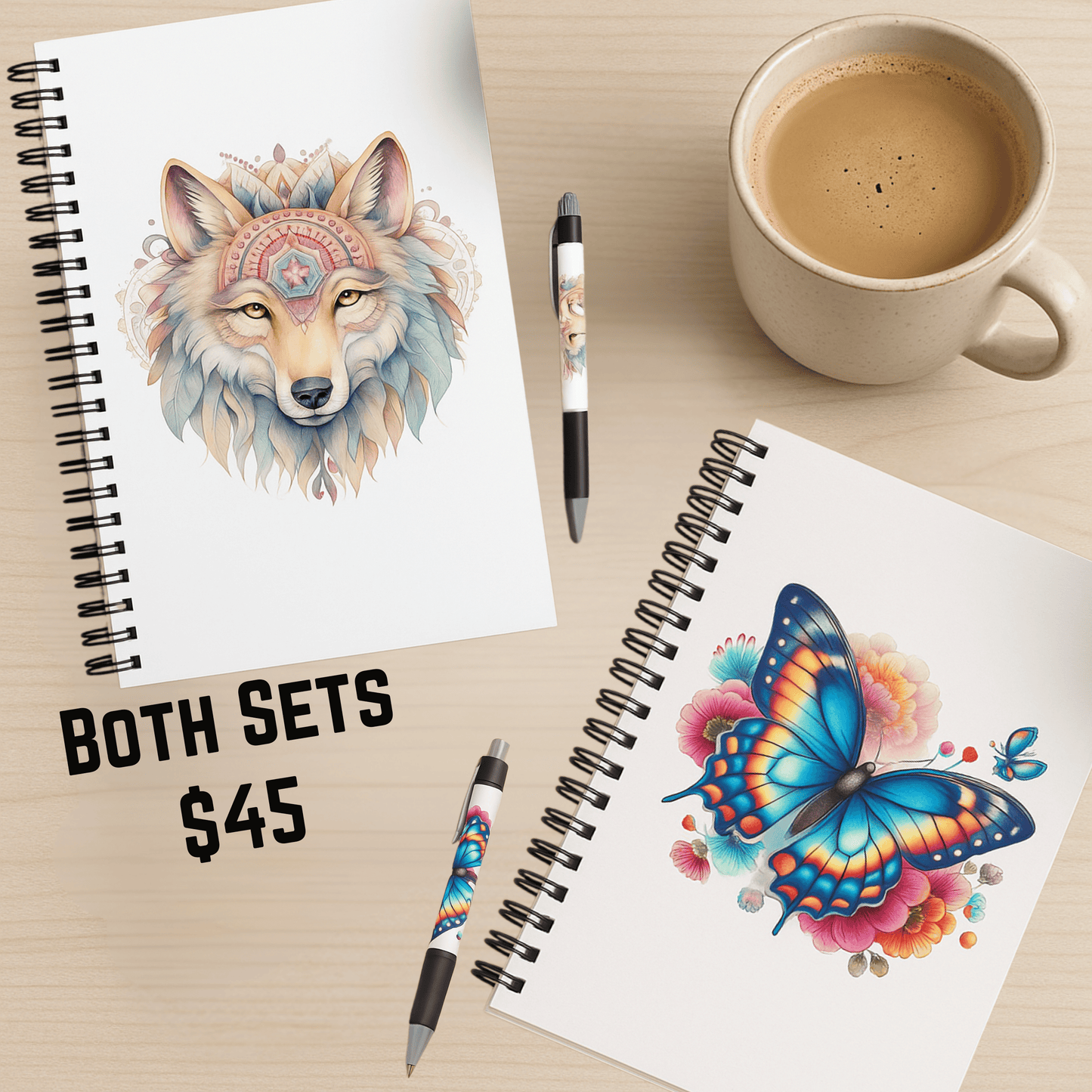 Spirit Wolf Journal & Pen Set (Free Shipping)