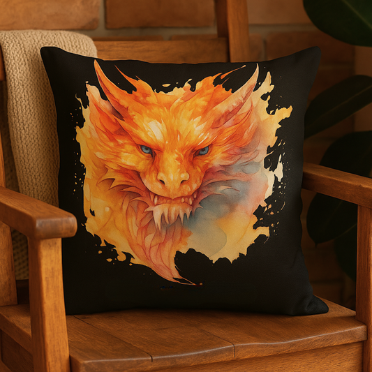 Dragon of the Dawn Pillow (free shipping)