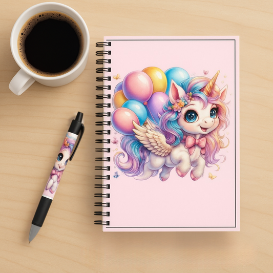 Whimsy Flight Unicorn Journal & Pen Set (Free Shipping)