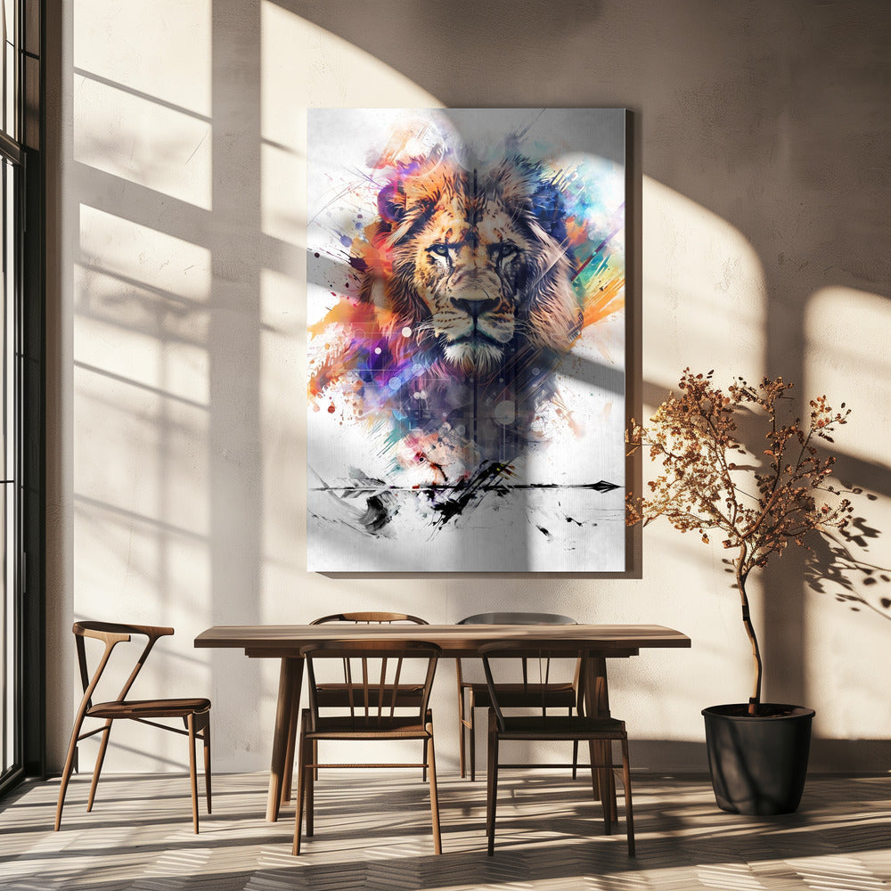 Wall art Lion Poster Art 04 - FREE SHIPPING