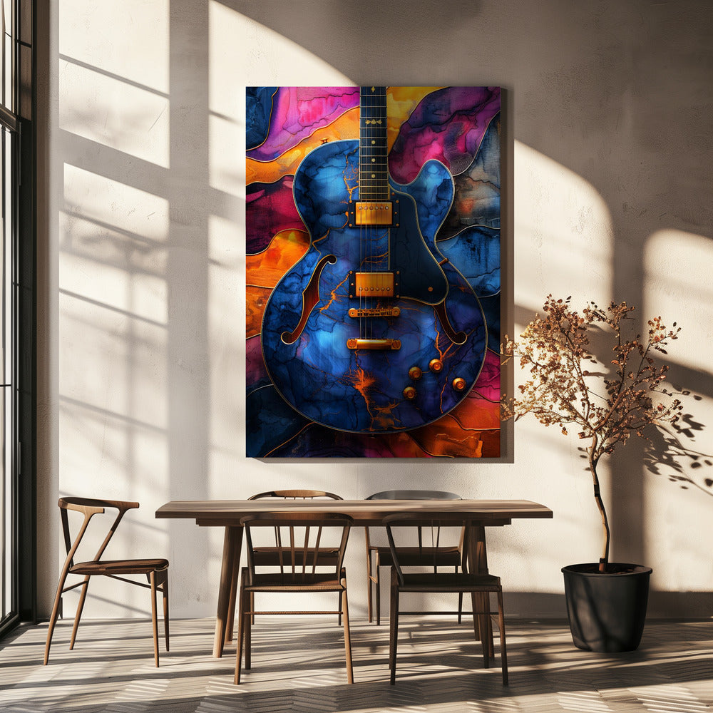 Music Guitar 5 Canvas Print - FREE SHIPPING