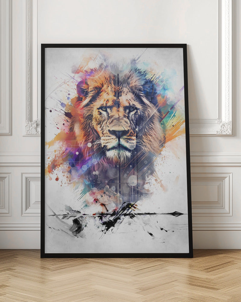Wall art Lion Poster Art 04 - FREE SHIPPING